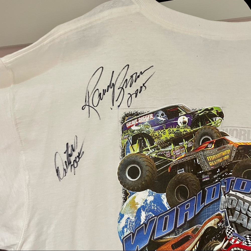 HP🎉 Signed 2005 Y2K Monster Jam Tee - Picture 7 of 10